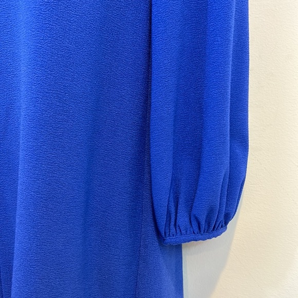 Just Taylor V-Neck Long Gathered Sleeve Dress  Size 4 - Picture 4 of 9